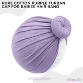 Compact and Stylish Baby Cap (Bun Lavendar)
